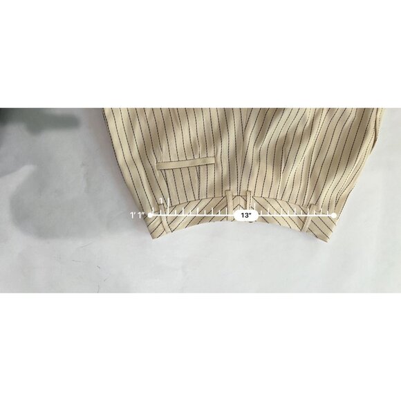 The Frankie Shop Cream Striped Trousers (Ripley) - Picture 7 of 8